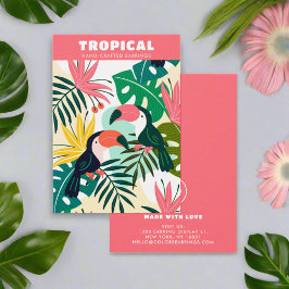 Farbenfrohe Sommer-Tropenohrringe