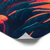 Farbenfrohe Sommer Tropical Beach Landschaftsbild Poster (Ecke)