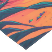 Farbenfrohe Sommer Tropical Beach Landschaftsbild Tischdecke (Schrägansicht)