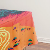Farbenfrohe Sommer Tropical Beach Landschaftsbild Tischdecke (Beispiel)