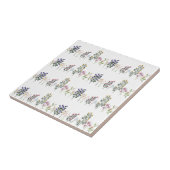 Farbenfrohe Sommer-Wildblume-Muster Fliese (Seite)