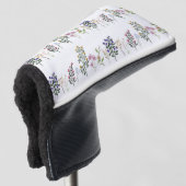 Farbenfrohe Sommer-Wildblume-Muster Golf Headcover (3/4 Vorderseite)
