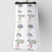 Farbenfrohe Sommer-Wildblume-Muster Golf Headcover (Rotieren 90)