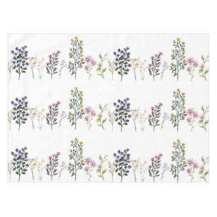 Farbenfrohe Sommer-Wildblume-Muster Tischdecke