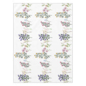Farbenfrohe Sommer-Wildblume-Muster Tischdecke (Vorderseite)