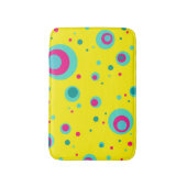Farbenfrohe Sommerblasen Punkte Gelb Frische Muste Badematte (Vorderseite Vertikal)
