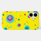 Farbenfrohe Sommerblasen Punkte Gelb Frische Muste Case-Mate iPhone Hülle (Rückseite (Horizontal))