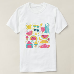 Farbenfrohe Sommercamps - Bright & Fun Saison T-S T-Shirt