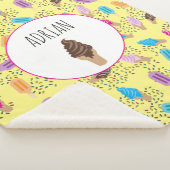 Farbenfrohe Sommereis Creme Ice Pops Muster Sherpadecke (3/4)