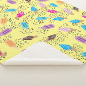 Farbenfrohe Sommereis Creme Ice Pops Muster Sherpadecke (3/4)
