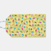 Farbenfrohe Sommereis Pop Birthday Party Geschenkanhänger (Rückseite Horizontal)