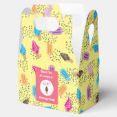 Farbenfrohe Sommereis Pop Birthday Party Geschenkschachtel (Geöffnet)