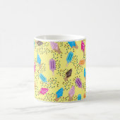 Farbenfrohe Sommereisenzüge Creme Muster Kaffeetasse (Mittel)