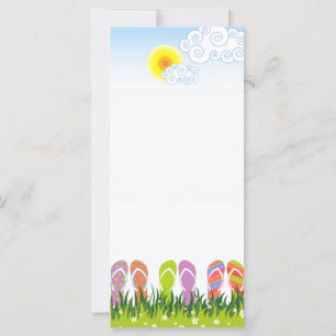 Farbenfrohe Sommerflip Flops Spaß im Sonnengarten