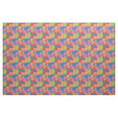 Farbenfrohe Sommerfrucht Muster auf Deep Blue Stoff (Yard (91,4 cm))