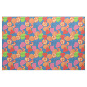 Farbenfrohe Sommerfrucht Muster auf Deep Blue Stoff (Fat Quarter (45,7 x 55,9 cm))