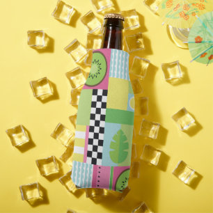 Farbenfrohe Sommerfrüchte Rosa-Gelb-Mosaik Flaschenkühler