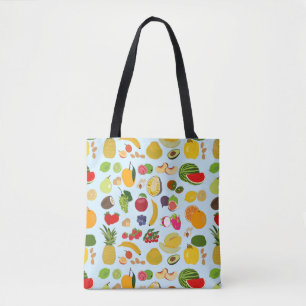 Farbenfrohe Sommerfruchtmuster Tasche
