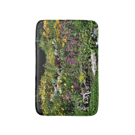 Farbenfrohe Sommergärten Badematte (Vorderseite Vertikal)