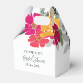 Farbenfrohe Sommergarten Helle Blumendusche Geschenkschachtel (Rückseite)