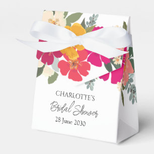 Farbenfrohe Sommergarten Helle Blumendusche Geschenkschachtel