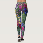 Farbenfrohe Sommergarten Leggings (Rückseite)