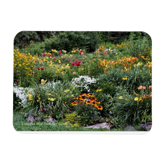 Farbenfrohe Sommergärten! Magnet (Horizontal)