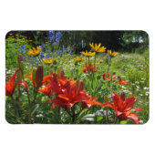 Farbenfrohe Sommergärten! Magnet (Horizontal)
