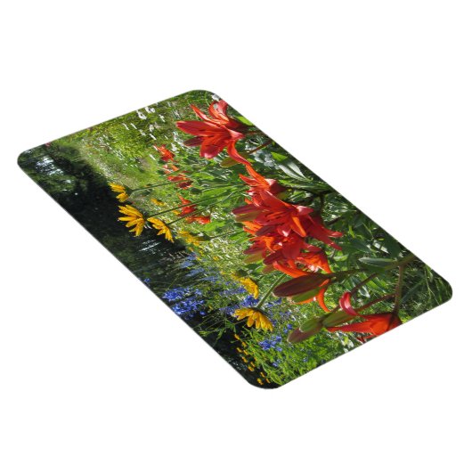 Farbenfrohe Sommergärten! Magnet (Rechte Seite)