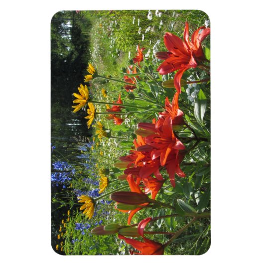 Farbenfrohe Sommergärten! Magnet (Vertikal)
