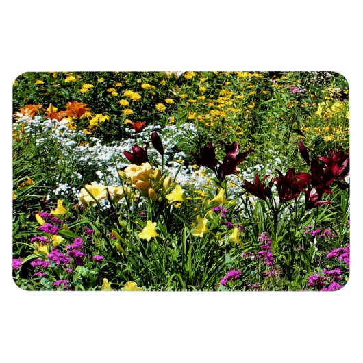 Farbenfrohe Sommergärten! Magnet (Horizontal)