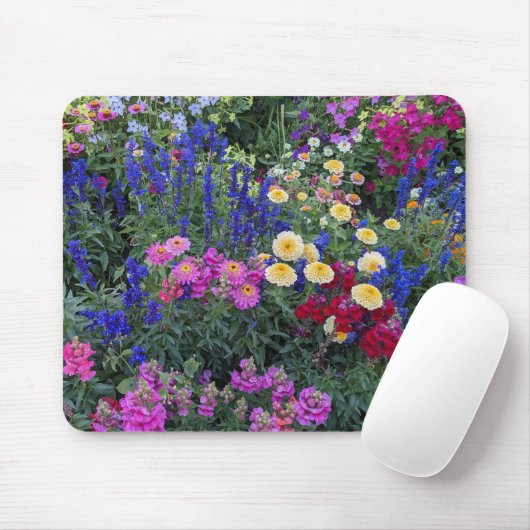 Farbenfrohe Sommergarten Mousepad (Mit Mouse)