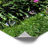 Farbenfrohe Sommergärten! Poster (Ecke)