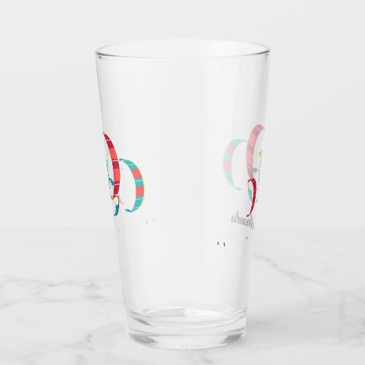 Farbenfrohe Sommerkitesurfing Glas (Rechts)