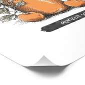 Farbenfrohe Sommerkollektüre Fruchtherb-Lebensmitt Fotodruck (Ecke)