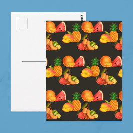Farbenfrohe Sommerküche Postkarte
