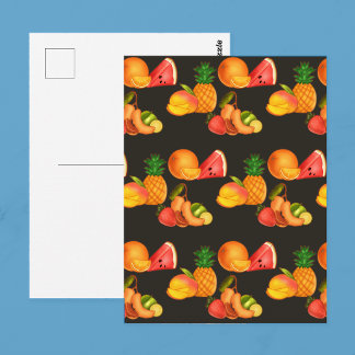 Farbenfrohe Sommerküche Postkarte