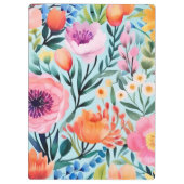 farbenfrohe sommerliche Blume mit Namen Klemmbrett (Rückseite)