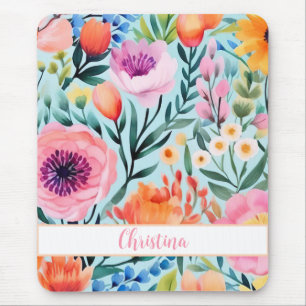 farbenfrohe sommerliche Blume mit Namen Mousepad