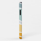 Farbenfrohe sommerliche Retrowellen Case-Mate iPhone Hülle (Hinten/Rechts)