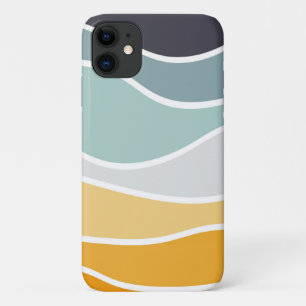 Farbenfrohe sommerliche Retrowellen Case-Mate iPhone Hülle