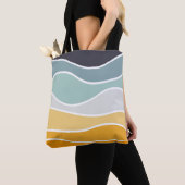Farbenfrohe sommerliche Retrowellen Tasche (Von Nahem)