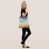 Farbenfrohe sommerliche Retrowellen Tasche (Am Model)