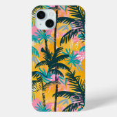 Farbenfrohe Sommerpalmenmuster Case-Mate iPhone Hülle (Rückseite)
