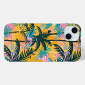 Farbenfrohe Sommerpalmenmuster Case-Mate iPhone Hülle (Rückseite (Horizontal))