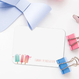 Farbenfrohe Sommerpopsift für ihre Note Card Mitteilungskarte