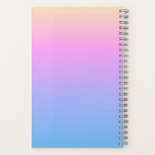 Farbenfrohe Sommerradient & Name Notizblock (Rückseite)