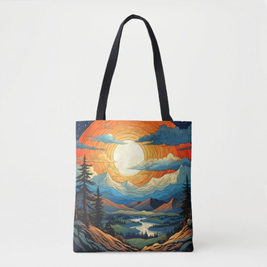 Farbenfrohe Sommersonne im Canyon Tasche (Vorderseite)