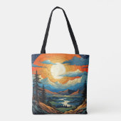 Farbenfrohe Sommersonne im Canyon Tasche (Rückseite)