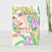 Farbenfrohe Sommersonne Karte (Rückseite)